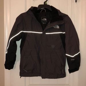 Hyvent North Face Boys 7/8 Jacket gray black